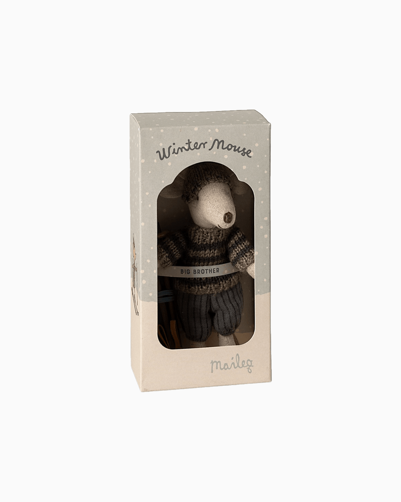 Maileg Toy Maileg Big Brother Winter Ski Mouse