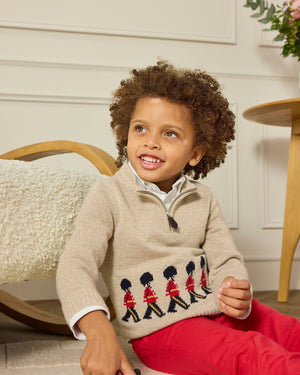 Thomas Brown Jumper Marching Guardsman Half-Zip Jumper