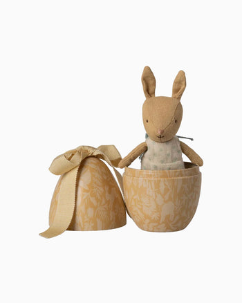 Maileg Toy Maileg Small Easter Egg Rabbit Cream Yellow