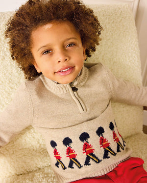 Thomas Brown Jumper Marching Guardsman Half-Zip Jumper