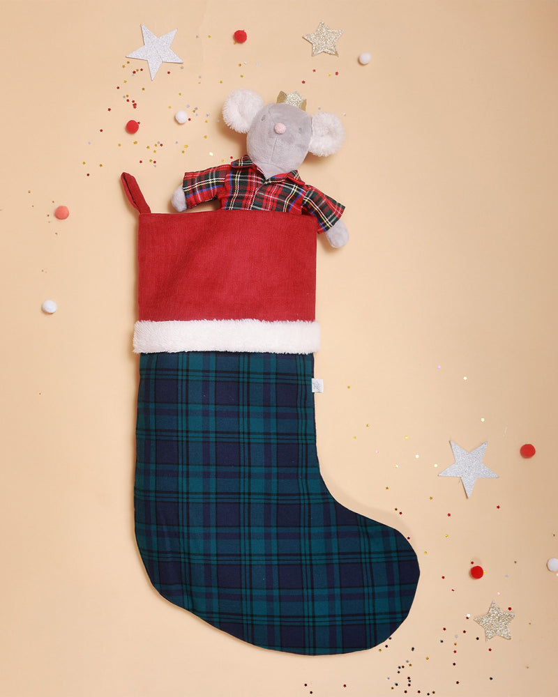 Albetta Toy Albetta Navy Tartan Stocking