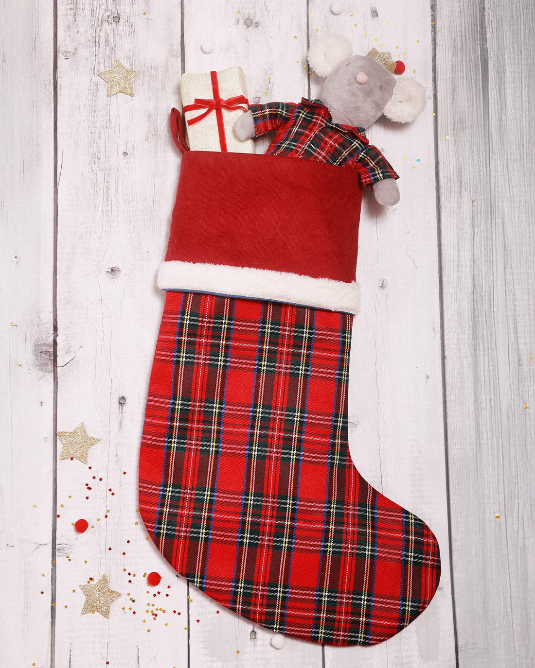 Albetta Toy Albetta Red Tartan Stocking