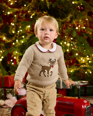Chelsea Clothing Company Jumper Baby Blitzen Reindeer Jumper