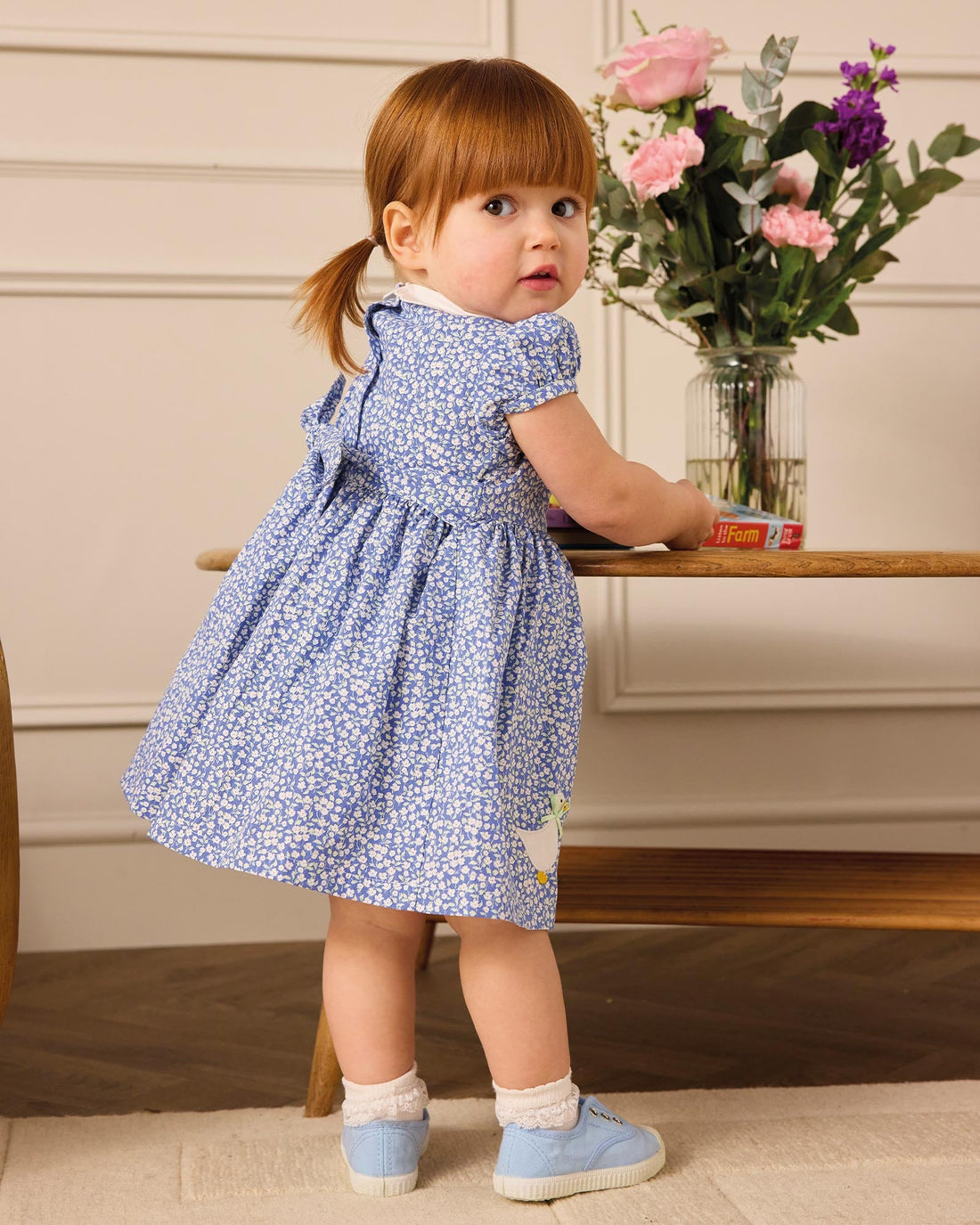 Confiture Dress Baby Ditsy Floral Duck Dress
