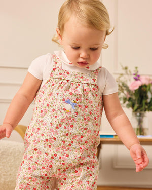 Confiture Dungarees Baby Strawberry Floral Dungarees
