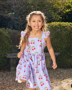 Confiture Dress Adelina Summer Frill Dress in Cherry & Daisy