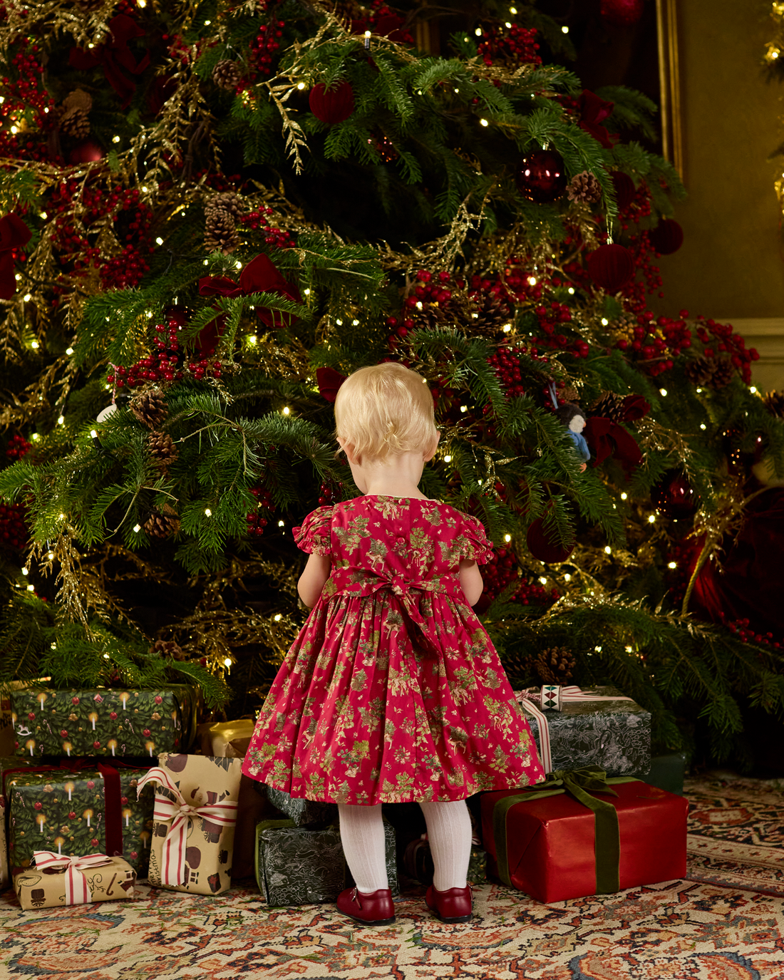 Lily Rose Gold Dress Baby Fawn Smocked Party Dress