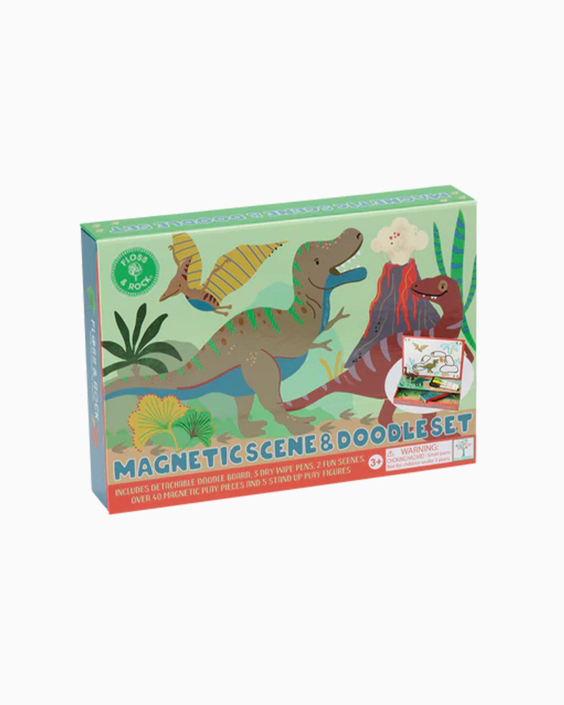 Floss & Rock Toy Floss & Rock Dino Magnetic Scene and Doodle