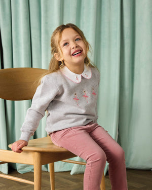Confiture Sweatshirt Ballerina Embroidered Sweatshirt