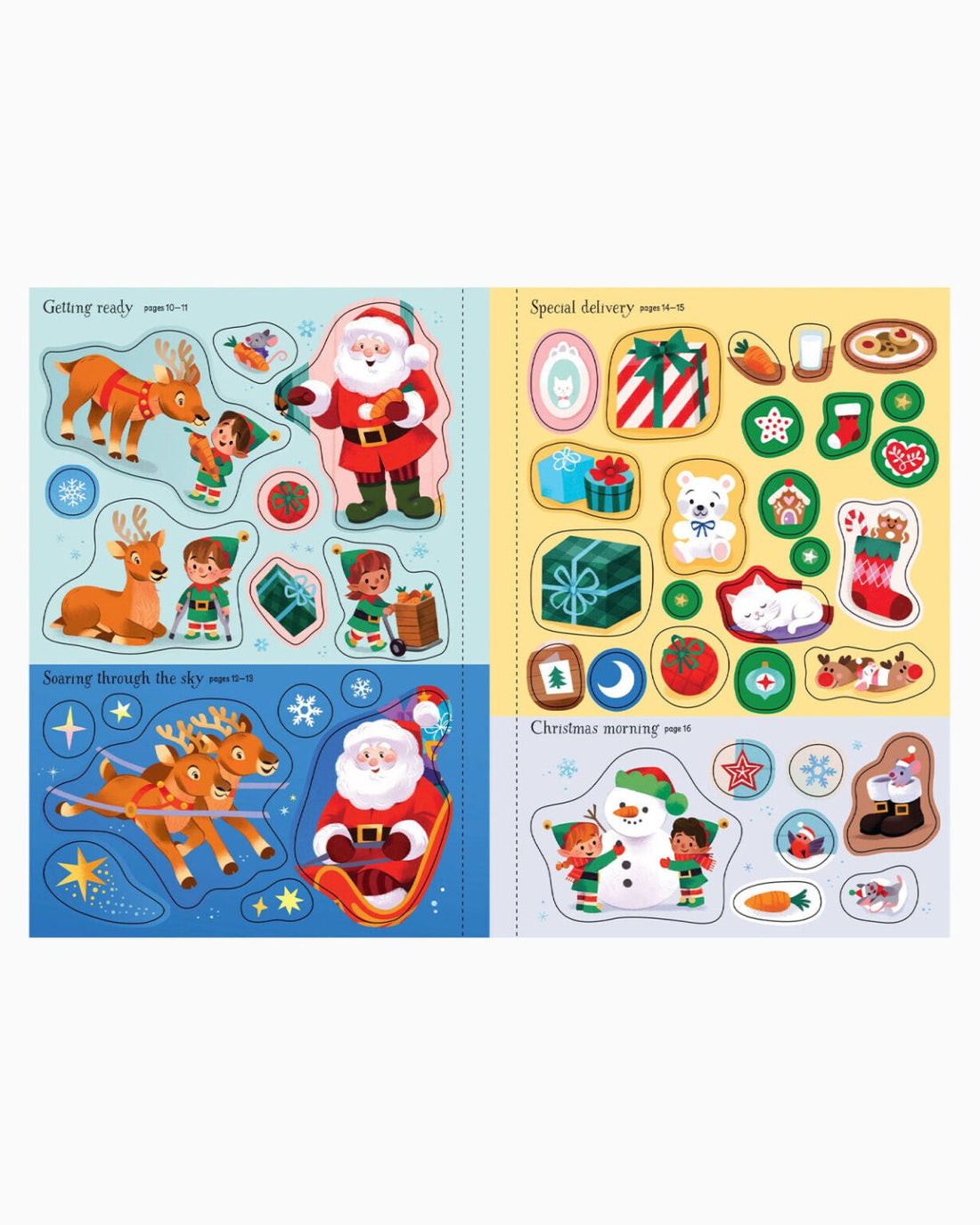 Usborne Book Usborne's Sparkly Santa Sticker Book