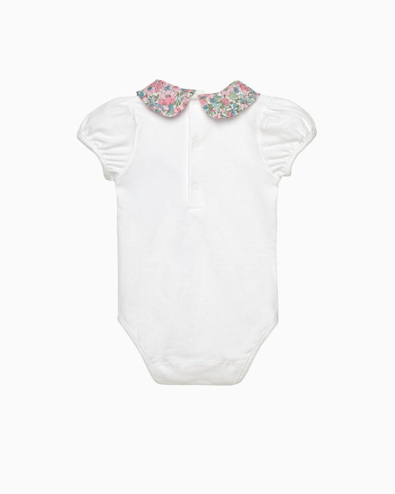 Lily Rose Body Baby Short Sleeved Dahlia Pie Crust Collar Body