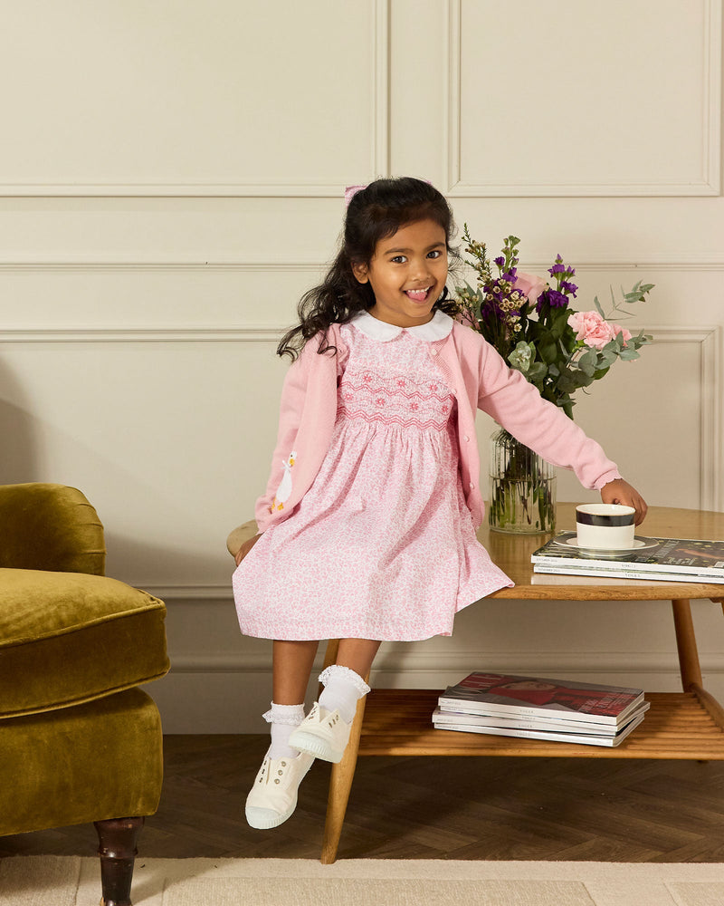 Confiture Dress Catherine Smocked Dress in Pink Floral