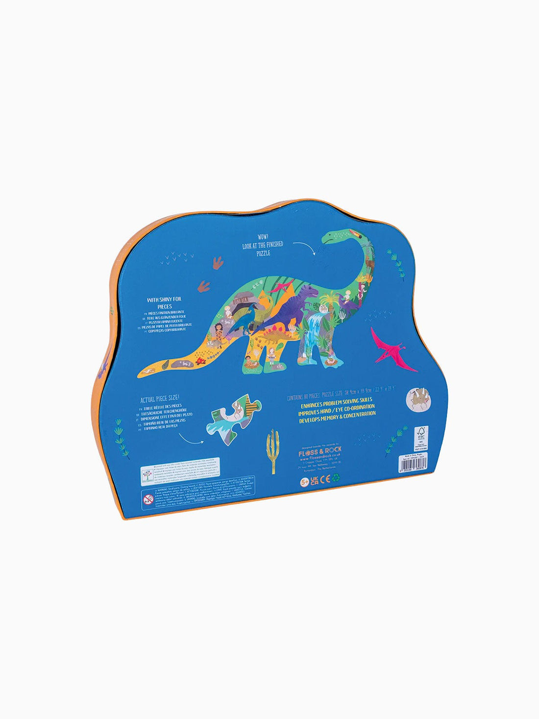 Floss & Rock Toy Floss & Rock Dino 80pc Jigsaw