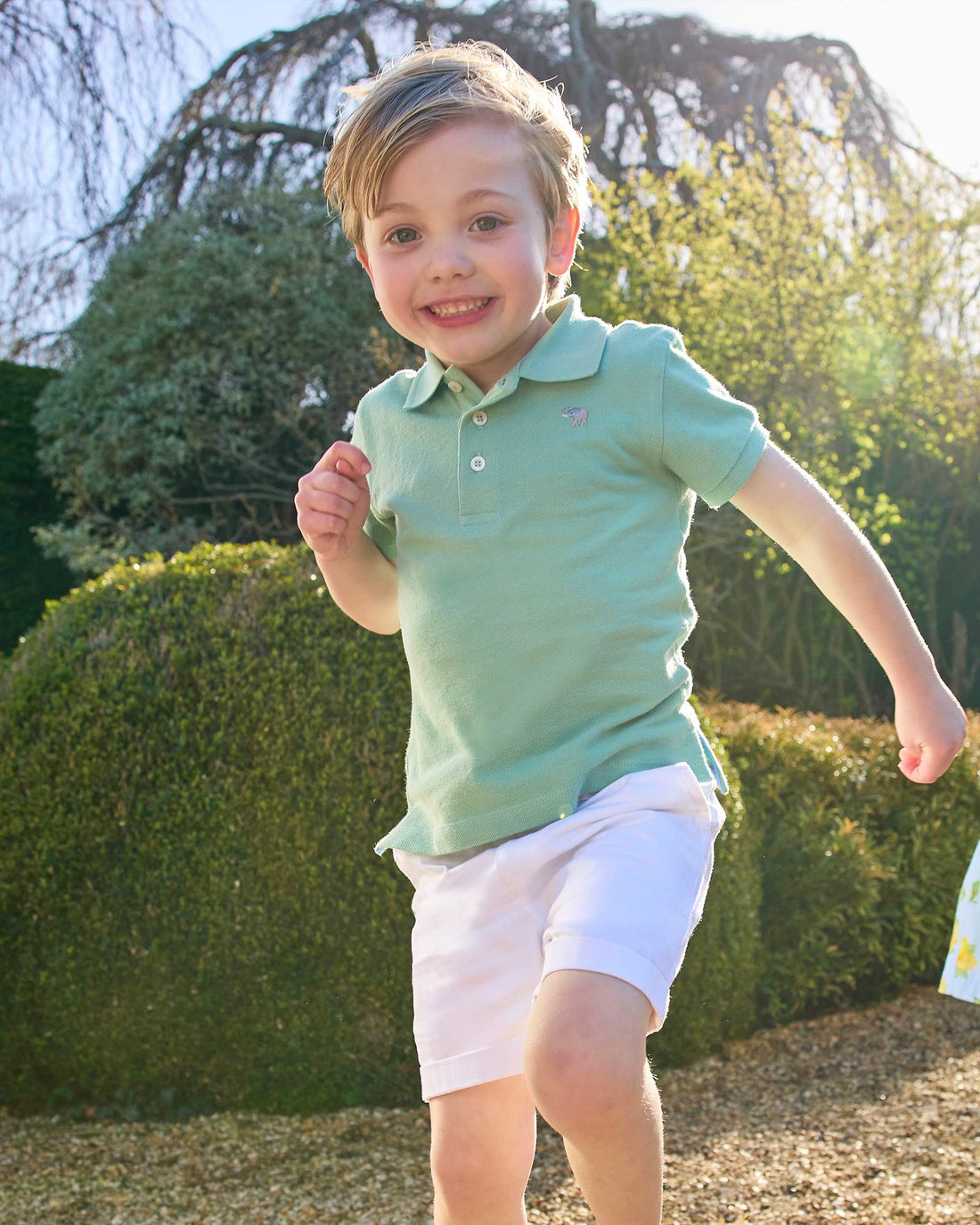 Thomas Brown Polo Harry Piqué Polo in Sage