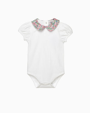 Lily Rose Body Baby Short Sleeved Dahlia Pie Crust Collar Body