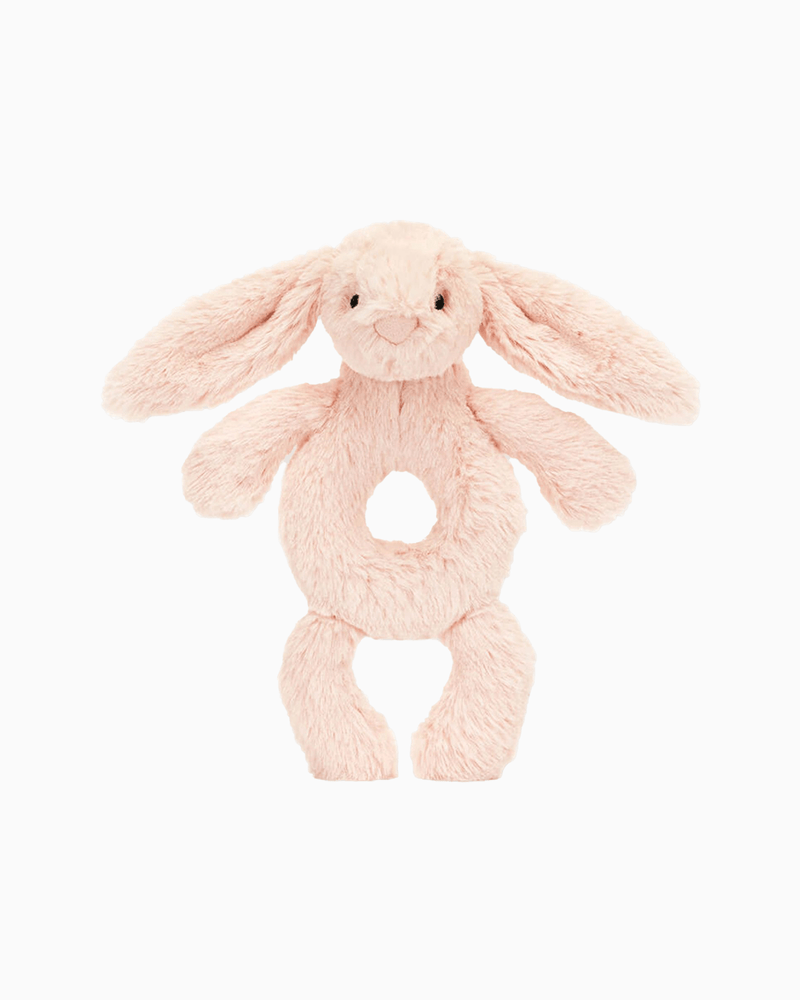 Baby Jellycat Toy Jellycat Bashful Bunny Ring Rattle in Blush