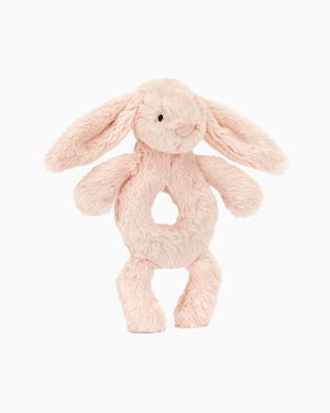 Baby Jellycat Toy Jellycat Bashful Bunny Ring Rattle in Blush