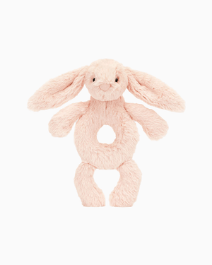 Baby Jellycat Toy Jellycat Bashful Bunny Ring Rattle in Blush