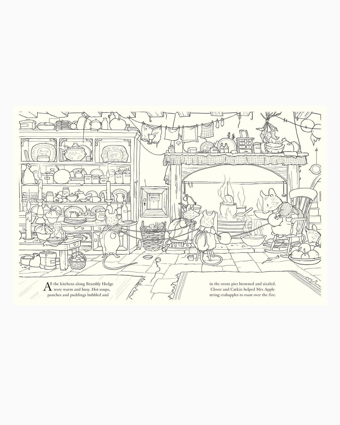 Jill Barklem Book Brambly Hedge: Festive Colouring Book