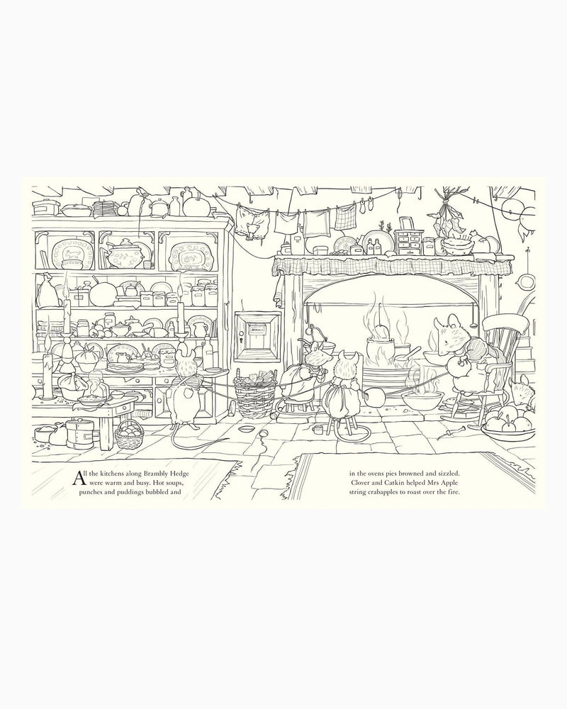 Jill Barklem Book Brambly Hedge: Festive Colouring Book