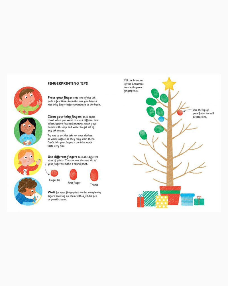 Usborne Book Usborne's Fingerprint Activities Book: Christmas