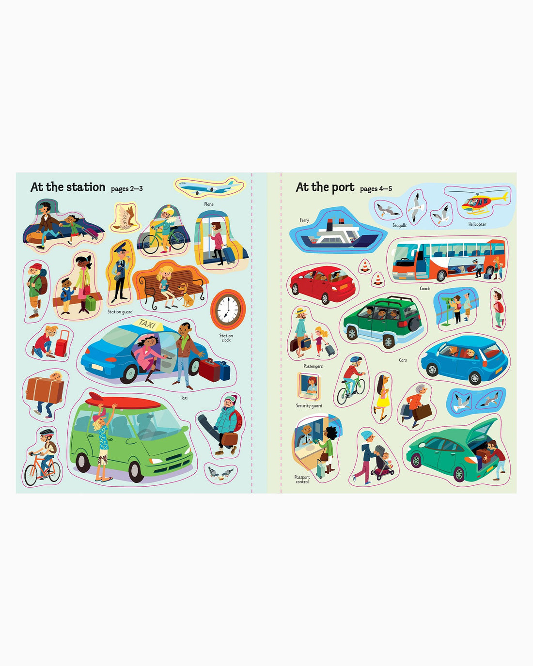 Usborne Book Usborne's First Sticker Book Travel