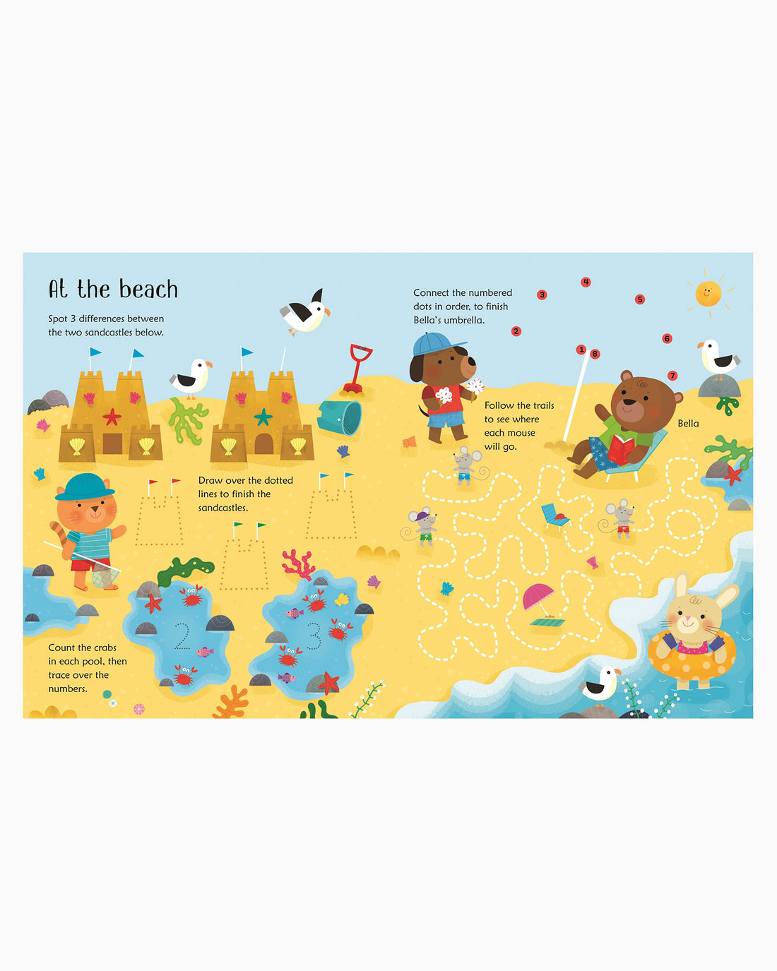 Usborne Book Wipe-Clean Summer Activities Book