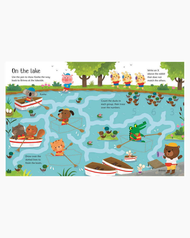 Usborne Book Wipe-Clean Summer Activities Book