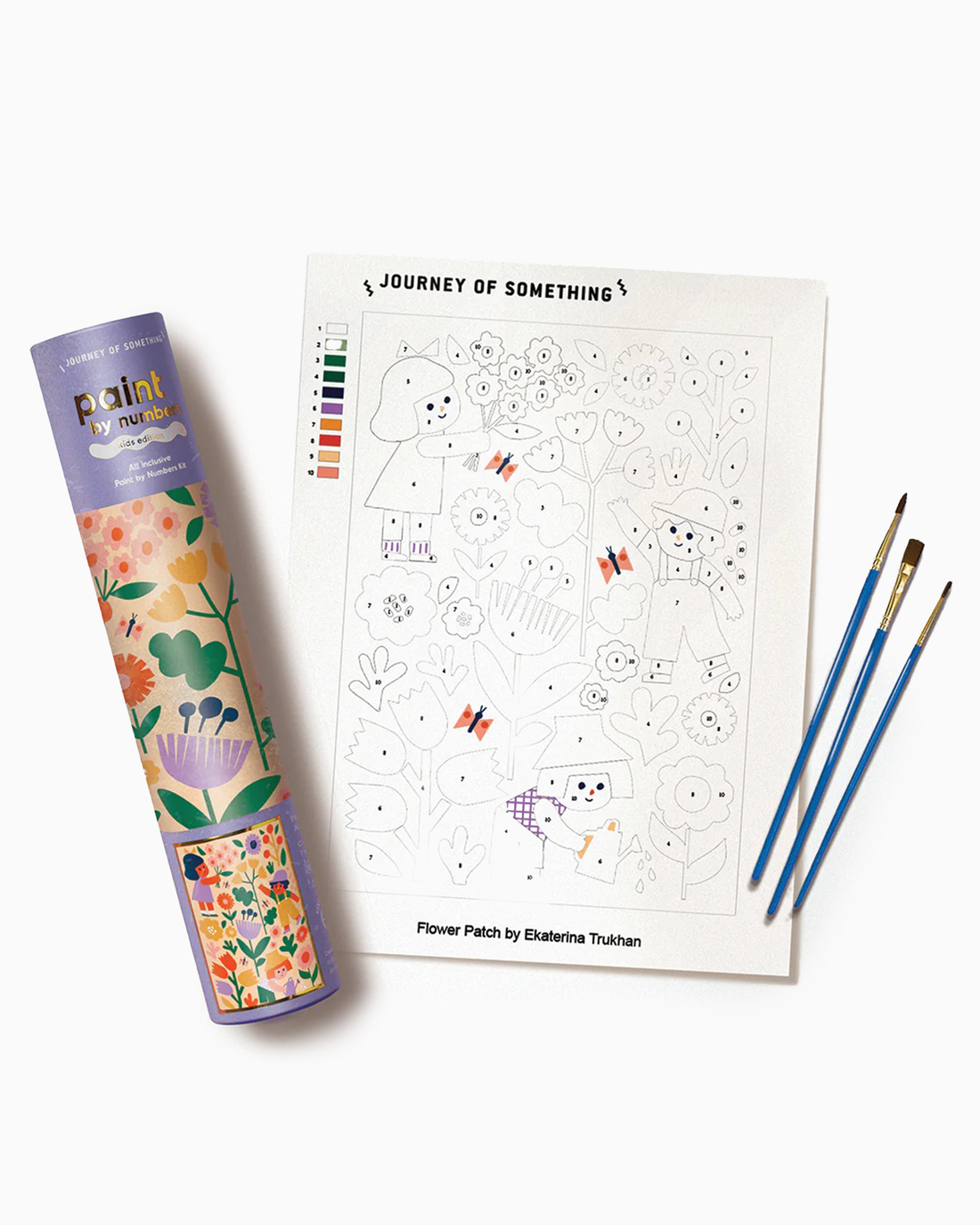 Journey of Something Toy Flower Patch Paint by Numbers