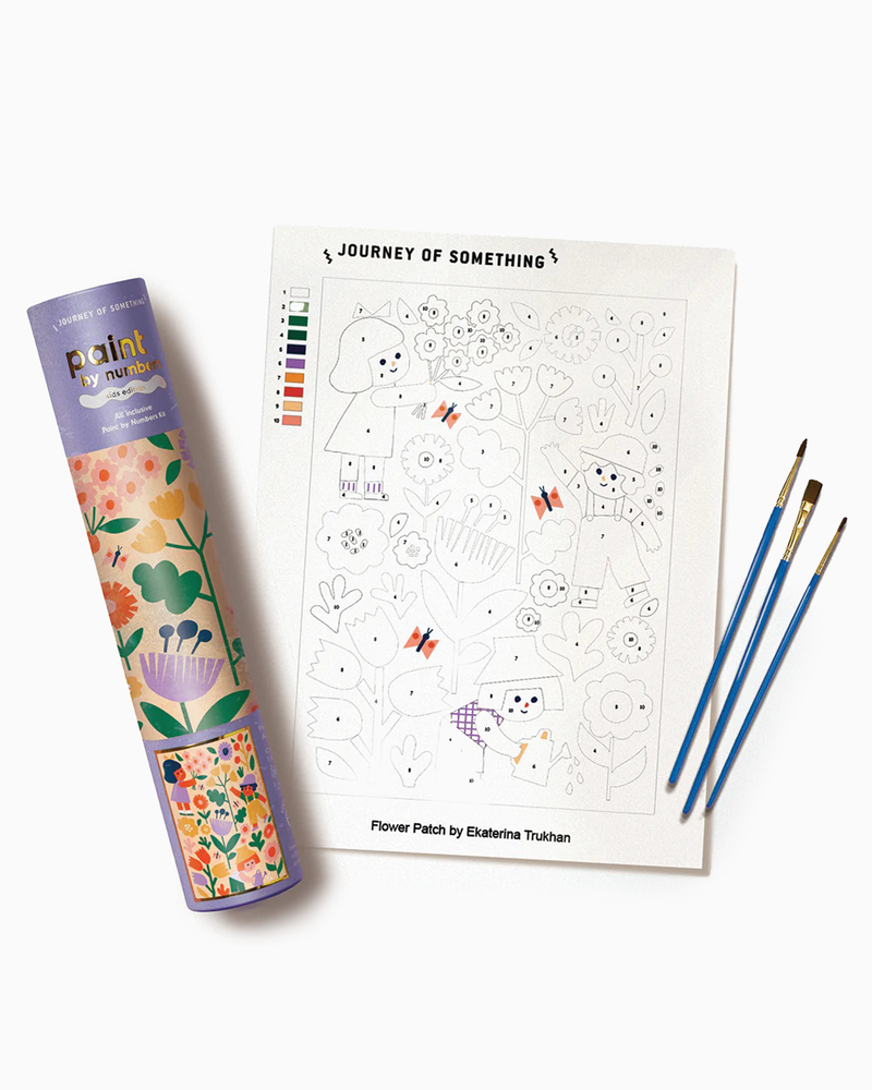Journey of Something Toy Flower Patch Paint by Numbers