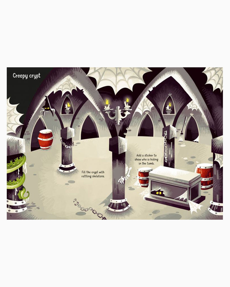 Usborne Book Usborne's Sparkly Halloween Sticker Book