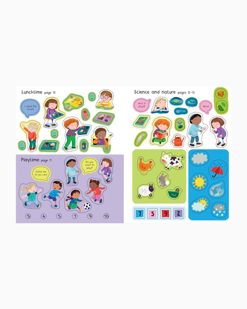 Usborne Book Usborne's First Sticker Book Starting School