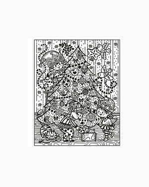 Usborne Book Usborne Santa and the Elves Magic Painting Book