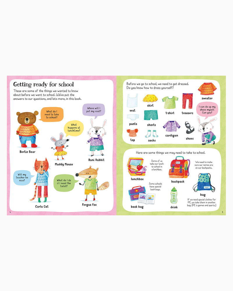 Usborne Book All You Need To Know About Going to School
