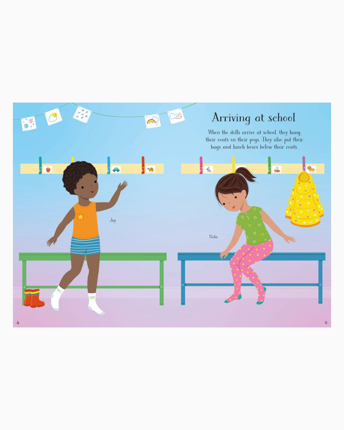 Usborne Book Usborne's Little Sticker Dolly Dressing Starting School