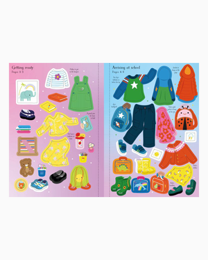 Usborne Book Usborne's Little Sticker Dolly Dressing Starting School