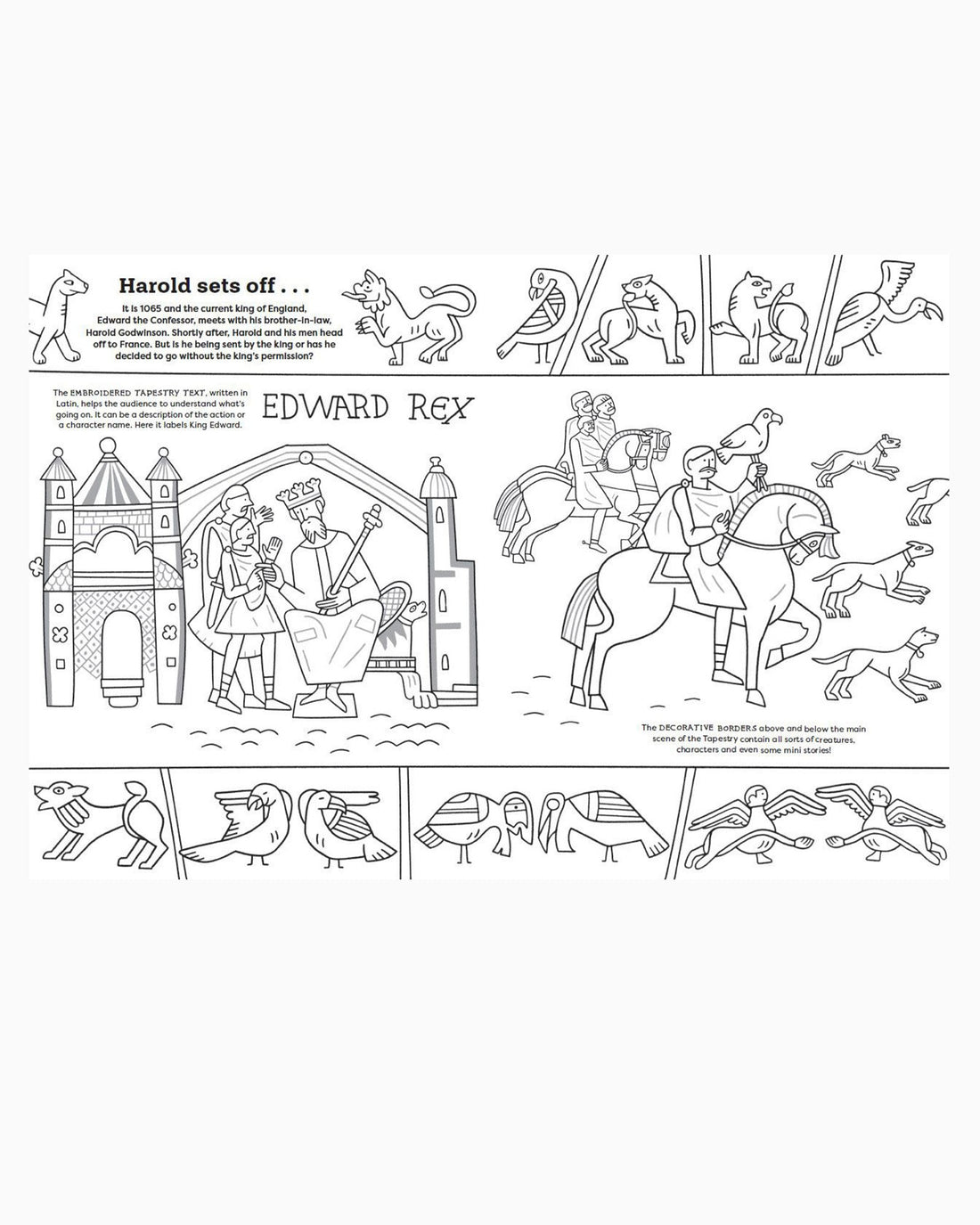 Olivier Latyk Book My Bayeux Tapestry: A colouring Book