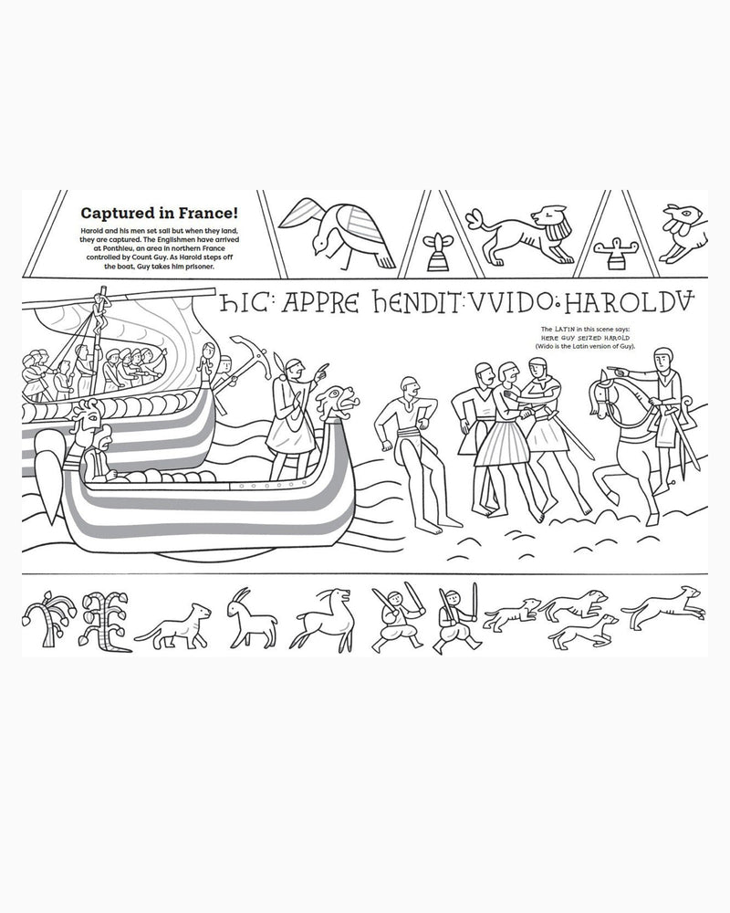 Olivier Latyk Book My Bayeux Tapestry: A colouring Book