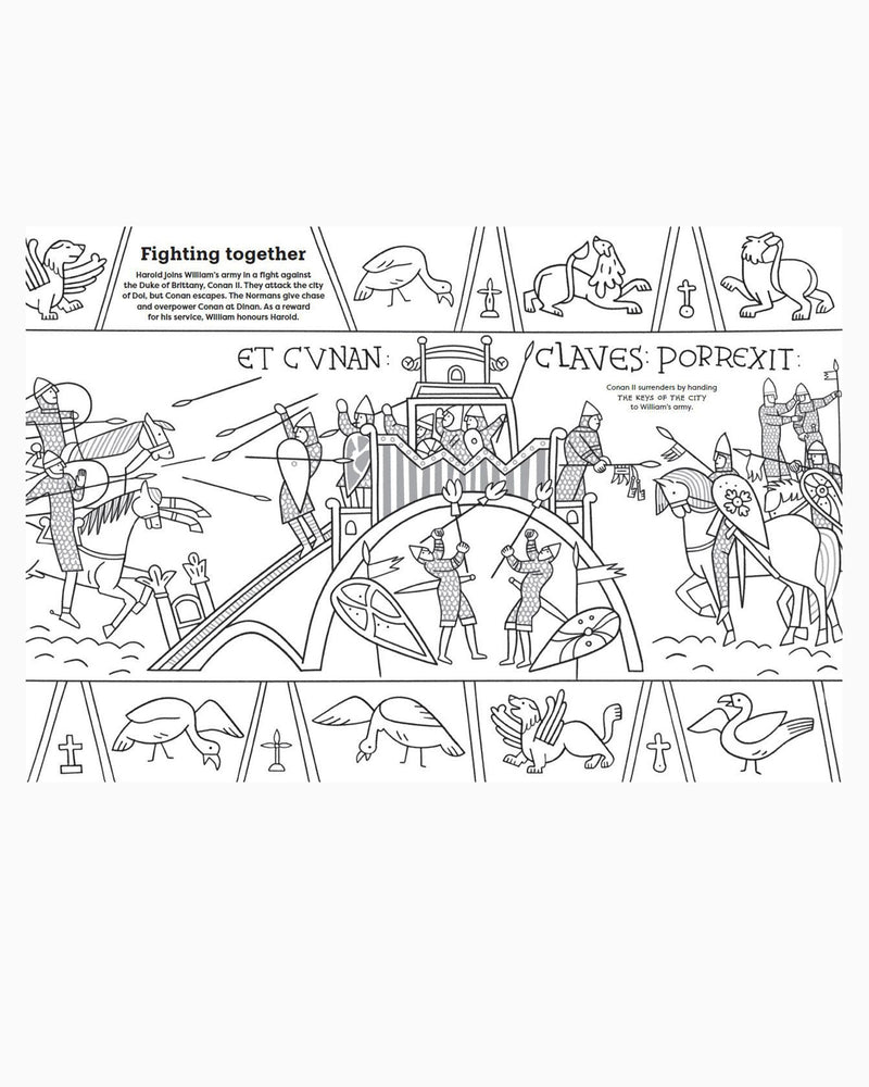 Olivier Latyk Book My Bayeux Tapestry: A colouring Book