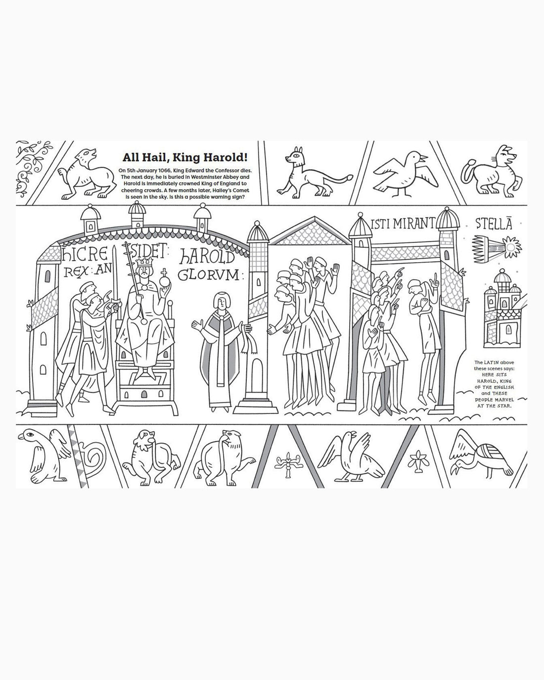 Olivier Latyk Book My Bayeux Tapestry: A colouring Book