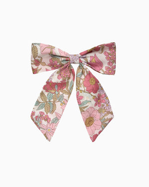 Lily Rose Clip Large Bow Hair Clip in Pink Clarabell