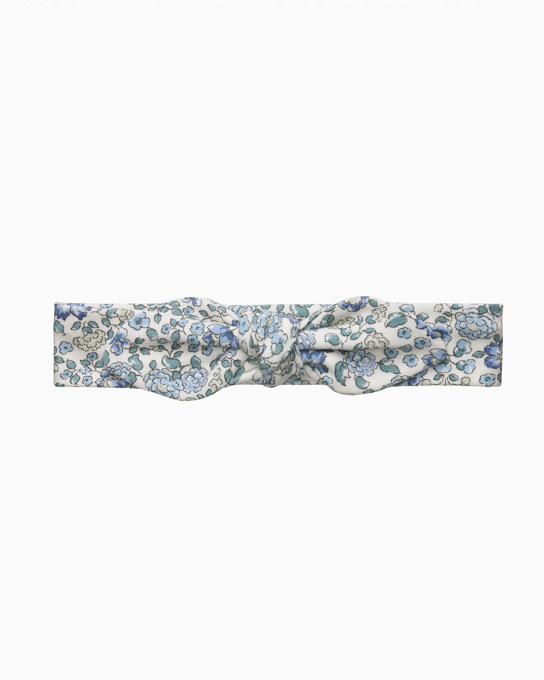Confiture Alice Bands Jersey Bow Headband in Blue Arabella