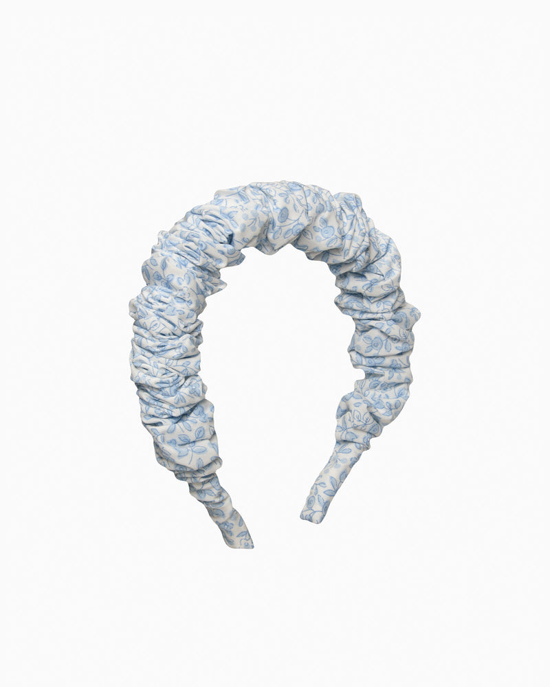 Lily Rose Alice Bands Scrunchie Headband in Blue Floral