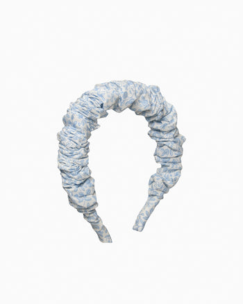 Lily Rose Alice Bands Scrunchie Headband in Blue Floral