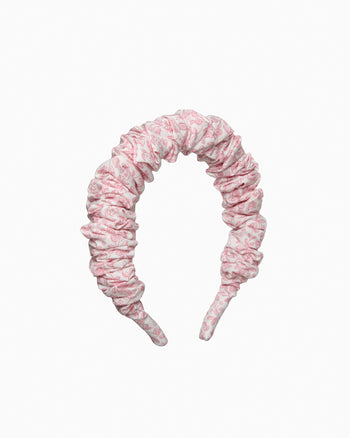 Lily Rose Alice Bands Scrunchie Headband in Pink Floral