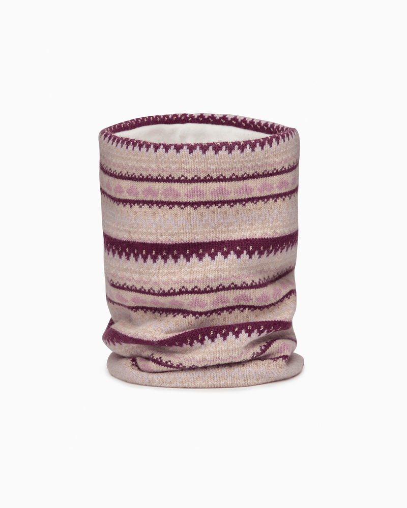 Chelsea Clothing Company Snoody Frankie Snoody in Claret Fair Isle