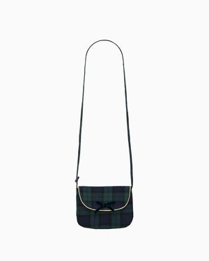 Confiture Bag Coin Purse in Navy Green Tartan