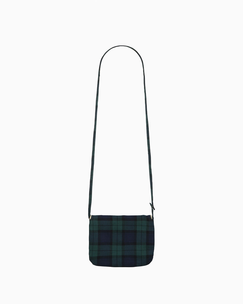 Confiture Bag Coin Purse in Navy Green Tartan