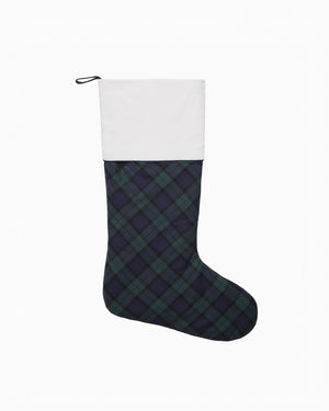 Trotters Childrenswear Toy Navy Tartan Christmas Stocking