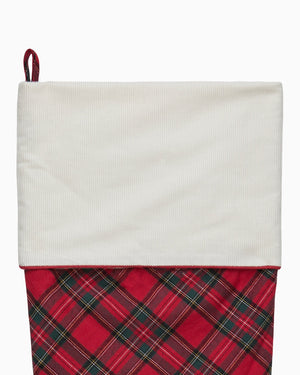 Trotters Childrenswear Toy Red Tartan Christmas Stocking